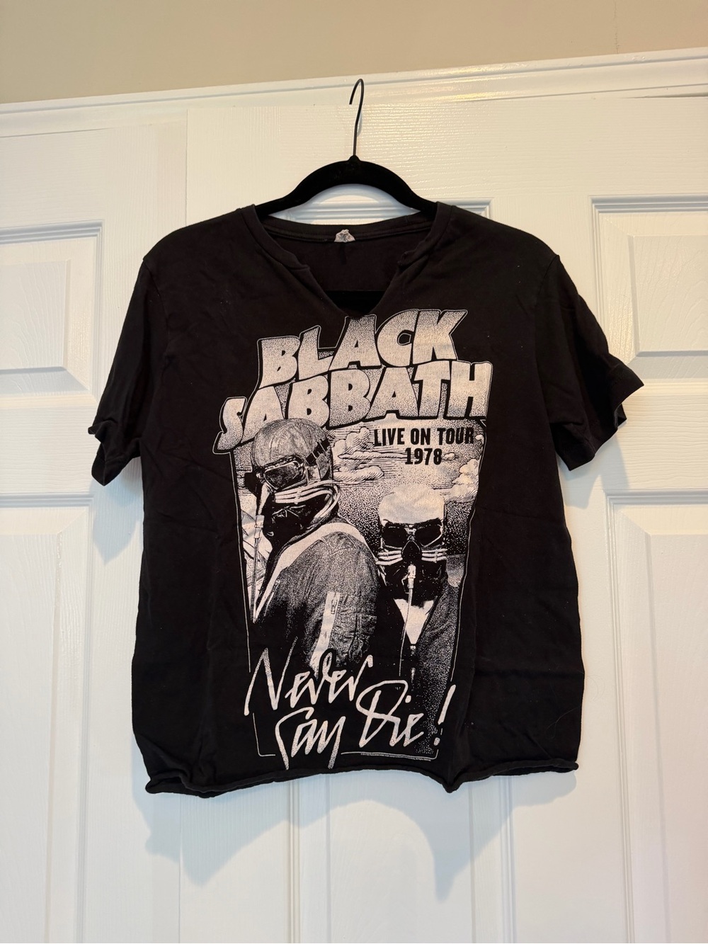 PacSun Black Sabbath 'Never Say Die' Black Graphic Tee
